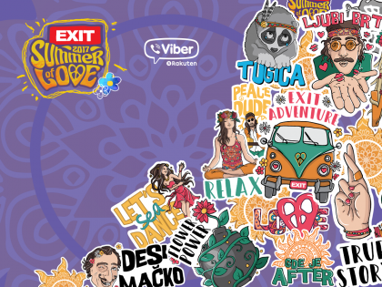 EXIT i Sea Dance obilježavaju 50 godina Ljeta ljubavi uz nove Viber stikere!