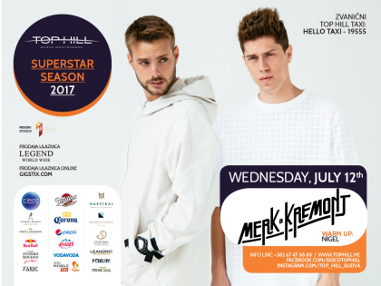 Top Hill Vam predstavlja čuveni DJ duo Merk&Kremont