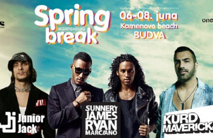 Finished Spring Break festival in Budva