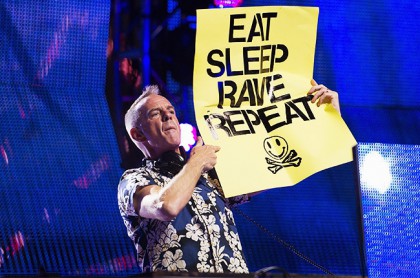 Fatboy Slim in July in a disco Top Hill