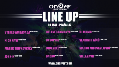 Danas dijelimo tri kompleta po dvije ulaznice za On/Off Festival!