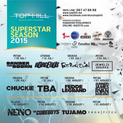 Najveće zvijezde svjetskih festivala u diskoteci TOP HILL