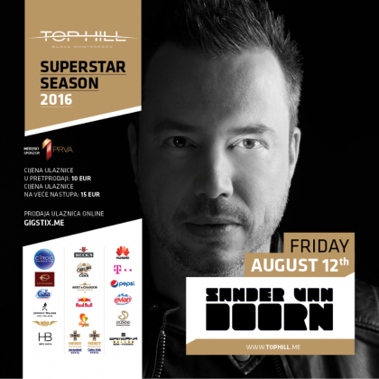 SANDER VAN DOORN 12. AVGUSTA u TOP HILL-u!